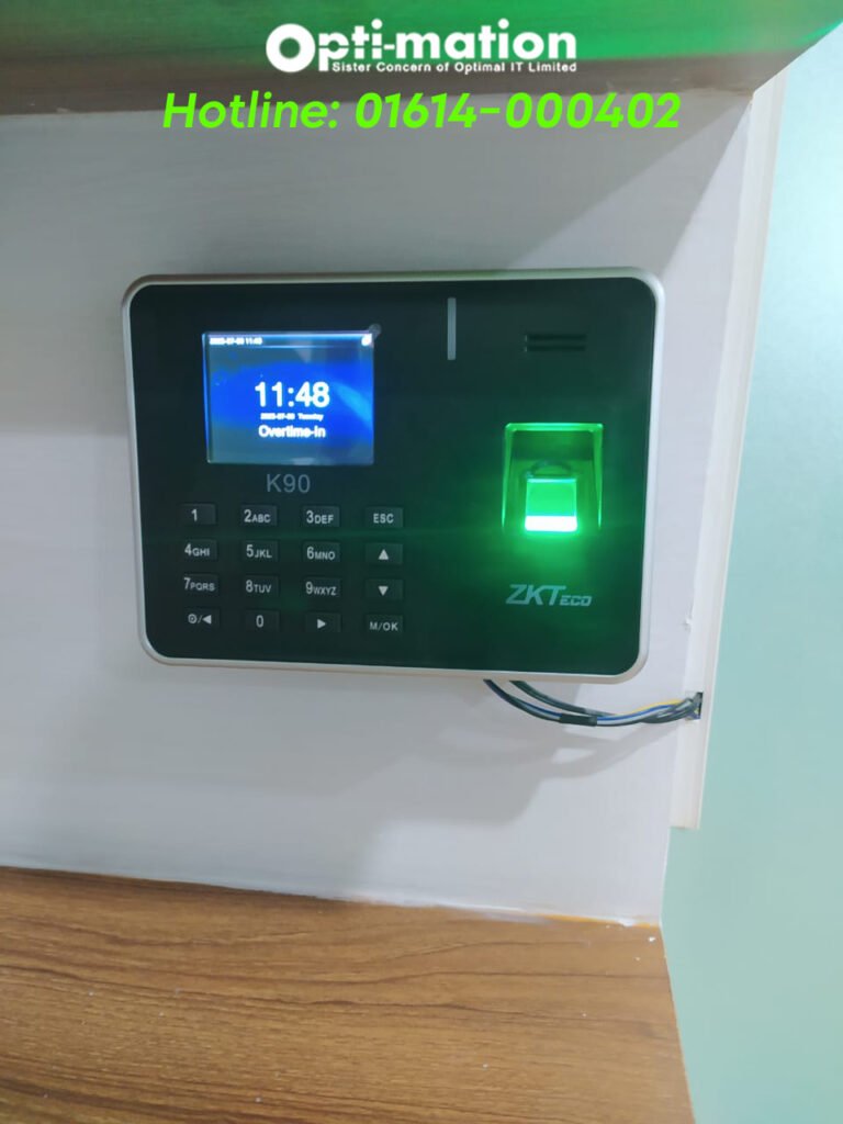 Dahua Dome Camera ও ZKTeco K90 ডিভাইস দিয়ে স্বয়ংক্রিয় নিরাপত্তা ব্যবস্থা গড়ে তুলুন 4 ZKTeco K90 Fingerprint Time Attendance and Access Control Terminal