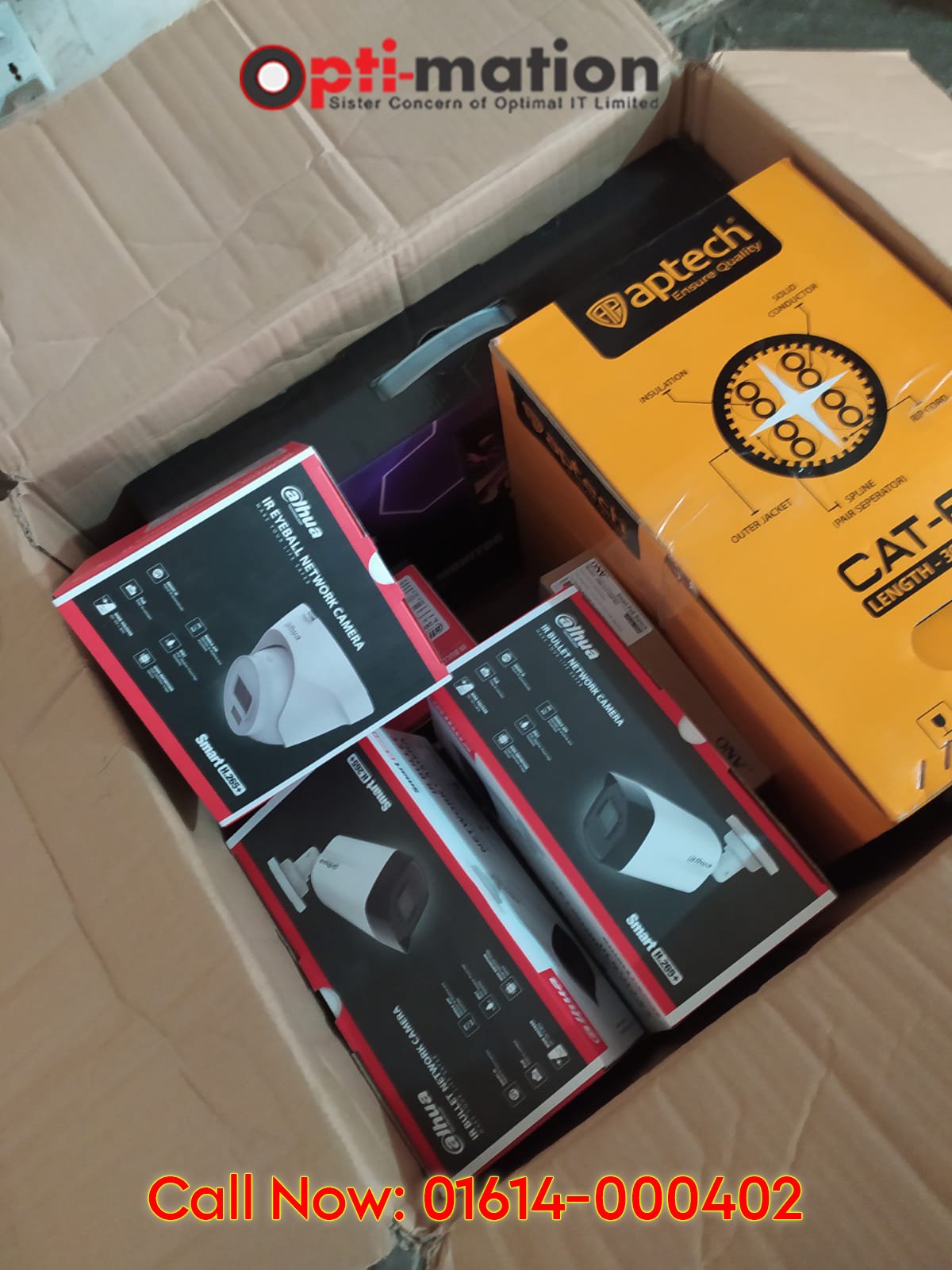 CCTV Camera Installation at Babor Road Residential Building by Optimationbd – Trusted Security Solutions in Bangladesh