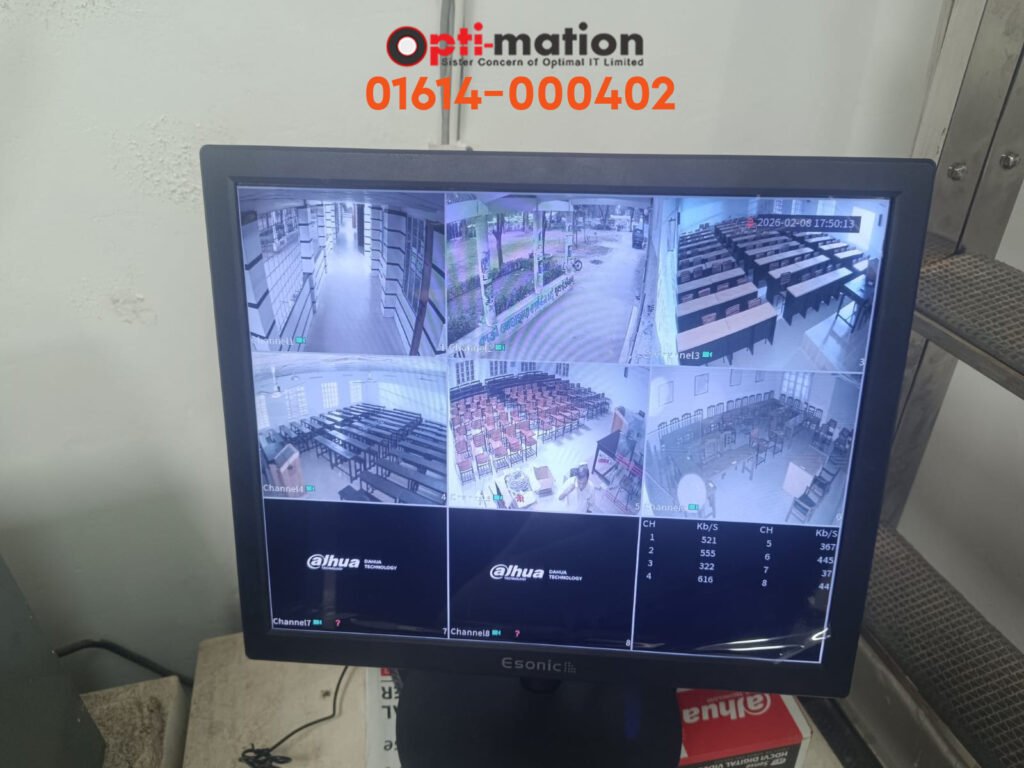 নির্বাচন কমিশনের নির্দেশনা অনুযায়ী ৭৩৩ কেন্দ্রে Dahua ক্যামেরা ইন্সটলেশন প্রোজেক্ট 5 CCTV cameras installed in South City Corporation polling stations 5