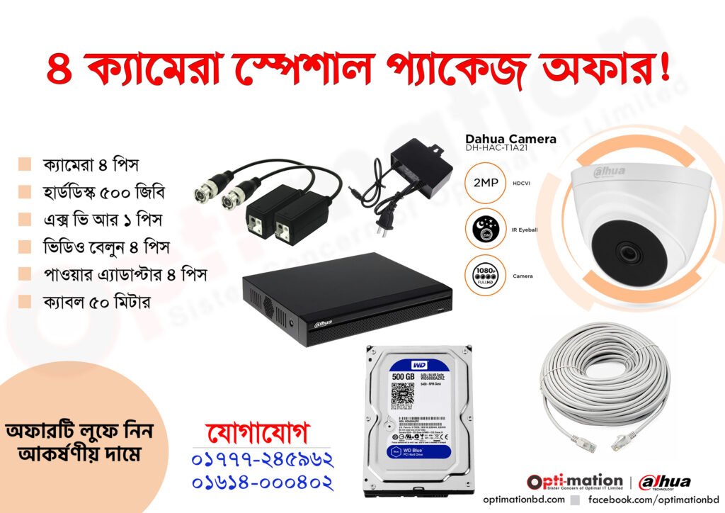 4 camera CCTV package