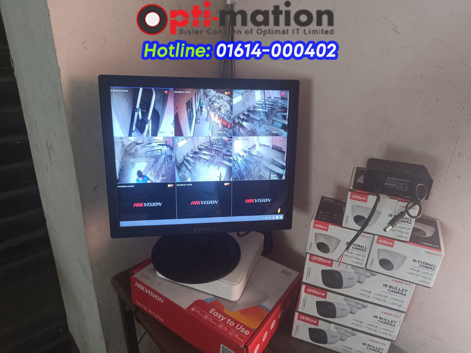 Best CCTV Camera Service Provider in Mohammadpur for School Security by Optimationbd